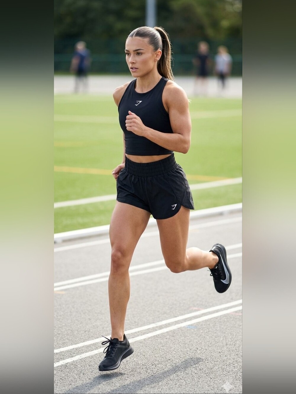 Gymshark Black Athletic Running Shorts